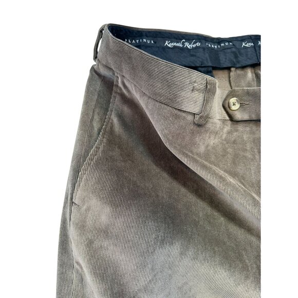 Kenneth Roberts Platinum Mens Corduroy Pants W38/L30 Brown Biconstituent Blend - Picture 6 of 9